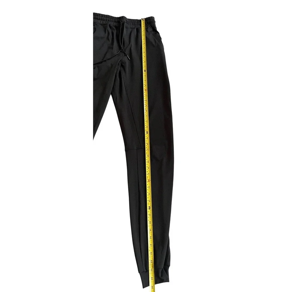 Idtswch Mens Black Active Joggers Tapered Training Pants Size M 36